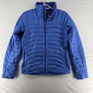 1324 Small The North Face Women's Blue Down Puffer Jacket
